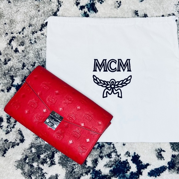 MCM RED crossbody purse/ handbag